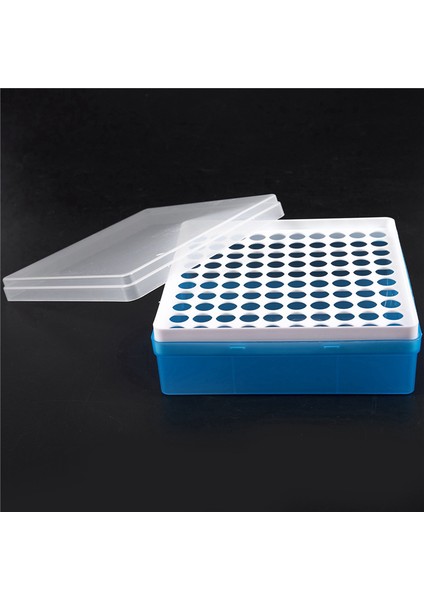 4x Plastik Kare 100 Pozisyon Laboratuvarı 1.5ml Santrifüj Tüpü Kutu Kutusu (Yurt Dışından)