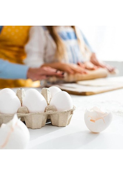 50 Adet Kağıt Yumurta Kartonları Tavuk Yumurtası Hamuru Fiber Tutucu Toplu 6 Adet Yumurta Tutar Çiftlik Pazarı Seyahat (Yurt Dışından)