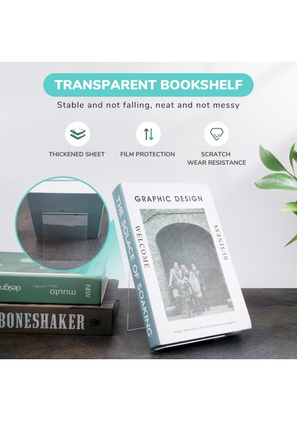 6 Paket Akrilik Kitap Standı, Şeffaf Akrilik Ekran Standı, Resimleri Görüntülemek Için Şeffaf Tutucu, Takı, Saat Ekran Standı, (Yurt Dışından) fırsatları