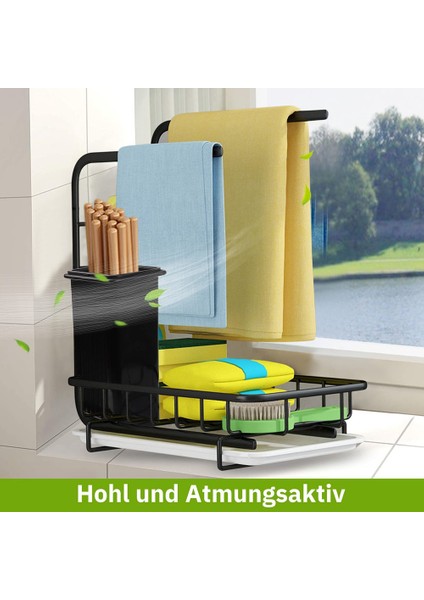 Damlama Tepsili Lavabo Düzenleyici, Depolama Mutfak Için Mutfak Düzenleyici, Süngerlik, Mutfak Gereç Tutacağı, (Yurt Dışından)