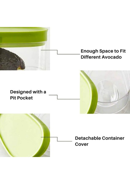 Paket Avokado Depolama, Avokado Saklayıcı, Avokado Saklama Tutucu, Avokadolarınızı Günlerce Saklayacak Avokado Kabı, (Yurt Dışından) indirimleri