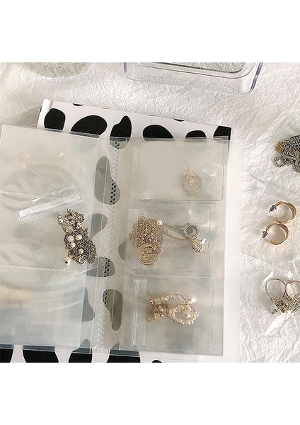 Pvc Şeffaf Takı Anti Oksidasyon Fermuarlı Çanta, Takı Küpe Organizatör Depolama Kitap Çantası, Takı Saklama Kitabı (84 Hücreler), (Yurt Dışından) indirimleri