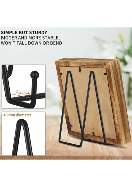 8 Inç 5 Paket Siyah Metal Teşhir Standları Plaka Standı Plaka Tutucu Ekran Resim, Dekoratif Plaka, Kitap Için Standlar,организаторы Hmoe (Yurt Dışından) modelleri