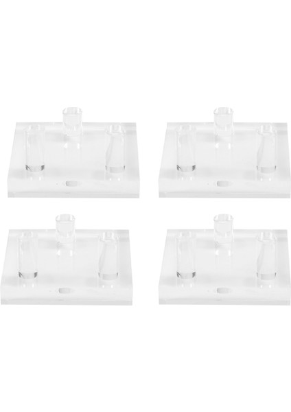 Akrilik Ekran Tutucu 4 Pcs Temizle Ekran Şövale Fosil Mercan Geodes Kaya Mineral Akik Küçük Koleksiyon Için Standları, S (Yurt Dışından)