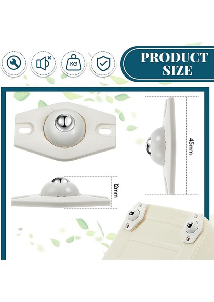 16 Adet Kendinden Yapışkanlı Küçük Tekerlekler Mini Döner Tekerlekler 360 Derece Dönebilen Yapışkan Kasnak, Bilyalı Rulmanlar (Beyaz) (Yurt Dışından) indirimleri