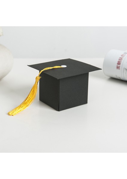 25 Adet Kendi Başına Yap Kağıdı Mezuniyet Kap Şekilli Hediye Kutusu Şeker Çikolata Kutusu Mezuniyet Partisi Favor Kap Bekarlığa Veda Şapka Düğün Şeker Kutusu Hediye Siyah (Yurt Dışından) fiyatları