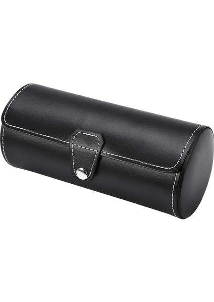 3 Yuvalı Seyahat Saat Kutusu Takı Saklama Kutusu Sundurma Mücevherat / Saat Kutusu / Saat Kutuları (Siyah) (Yurt Dışından)