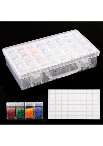 32 Izgaralar Elmas Boyama Matkap Saklama Kapları, Elmas Organizatör Vaka Nakış Boncuk Saklama Kutusu Etiketli (Yurt Dışından) fiyatları