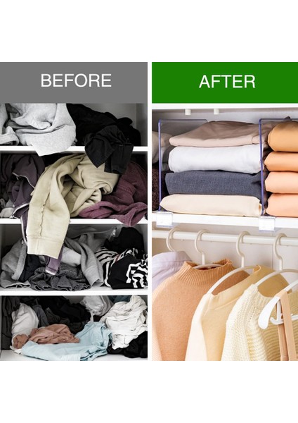 Organizasyon Dolapları Için 6 Adet Şeffaf Akrilik Raf Bölücüler Yatak Odası Ofis Rafları Için Raf ve Dolap Ayırıcı (Yurt Dışından) modelleri