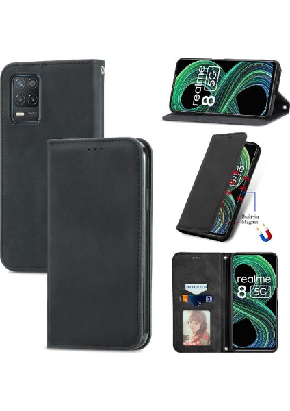 Realme 8 5g/8 Pro Basit Iş Kordon Cüzdan Fermuar Durumda (Yurt Dışından)