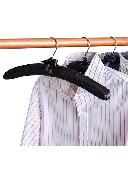 15 Inç Büyük Saten Yastıklı Askılar, Gelinlik Elbiseleri, Paltolar, Takım Elbiseler, Bluzlar Için Ipek Askılar (Siyah, 30 Paket) (Yurt Dışından) modelleri