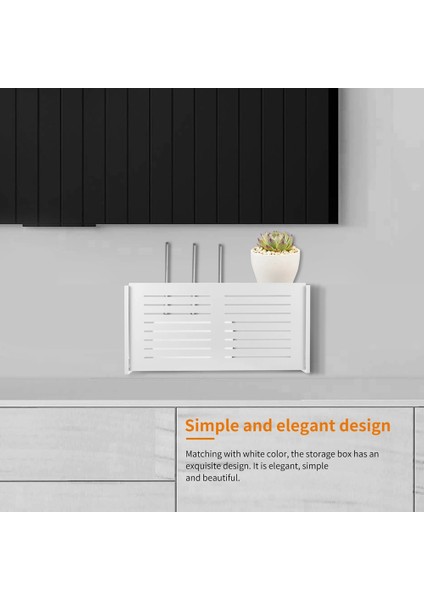 2x Wifi Yönlendirici Saklama Kutusu Duvara Monte Kablosuz Panel Raf Fiş Kurulu Braketi Kablo Düzenleyici Ev Dekor (Yurt Dışından) modelleri