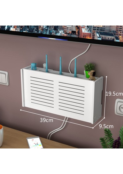 2x Wifi Yönlendirici Saklama Kutusu Duvara Monte Kablosuz Panel Raf Fiş Kurulu Braketi Kablo Düzenleyici Ev Dekor (Yurt Dışından) indirimleri