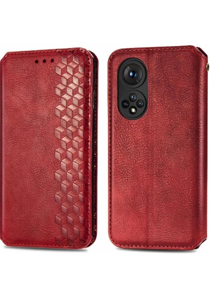 Huawei Onur Için Kılıf 50 Pro Moda Tasarım Deri Kılıf Kapak Çevirin (Yurt Dışından)