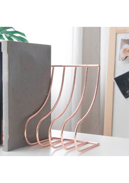 Izgara Dosya Depolama Raf Kitap Standı Bookend Iskandinav Ferforje Organizatör Tutucu Ev Ofis Için (Yurt Dışından)