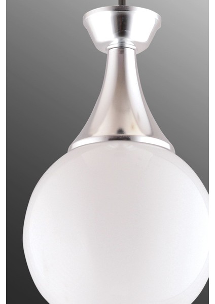 Minel Tekli Siyaha Krom Detaylı Glop Cam Avize modelleri