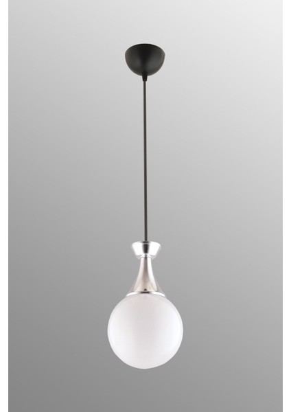 Minel Tekli Siyaha Krom Detaylı Glop Cam Avize fırsatları