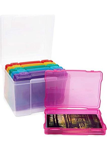 2 Adet 5x7 Inç Fotoğraf Kılıfları ve Şeffaf Zanaat Kaleci Toka Tasarımı ile 12 Iç Kasa Plastik Saklama Kabı Kutusu A (Yurt Dışından) fiyatları