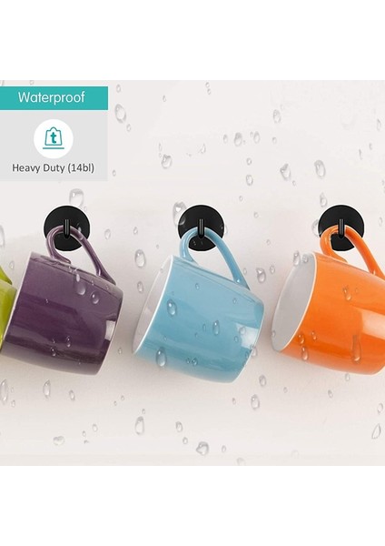 Yapışkanlı Kancalar Banyo Kancaları Duvar Bornoz Kancaları Paslanmaz Çelik Havlu Su Geçirmez Asma Kancaları, Havlular, Banyo, (Yurt Dışından) fiyatları