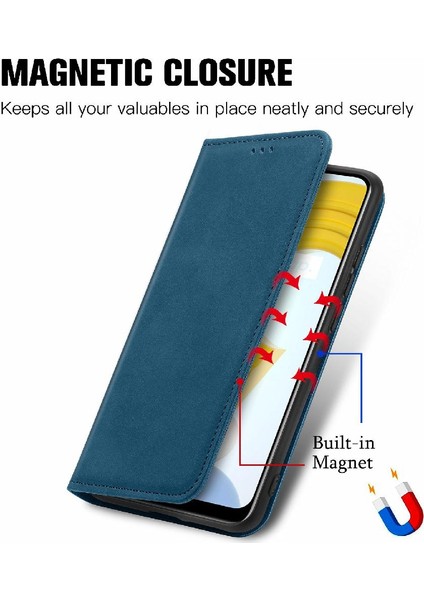 Realme C21 Kordon Deri Çanta Cüzdan Basit Iş Fermuar Için Kılıf (Yurt Dışından) fiyatları