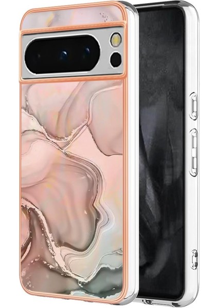 Google Piksel 8 Pro 5g Mermer Silikon Tampon Tpu Darbeye ile Uyumlu (Yurt Dışından)