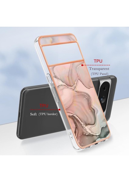Google Piksel 8 Pro 5g Mermer Silikon Tampon Tpu Darbeye ile Uyumlu (Yurt Dışından) modelleri