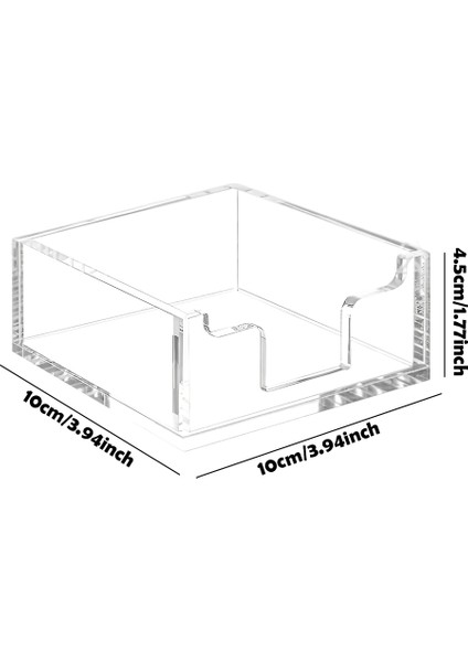 Akrilik Doku Kutusu Otel Restoran Lavabo Erişimi Uygun Masaüstü Doku Kutusu Depolama Bitirme Malzemeleri., (Yurt Dışından)