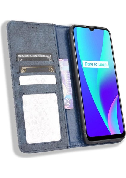 Realme C15 Manyetik Kapatma Cüzdan Pu Deri Için Kılıf (Yurt Dışından) fırsatları