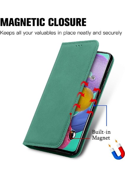 Samsung A51 5g Basit Iş Deri Kılıf Darbeye Çevir (Yurt Dışından)