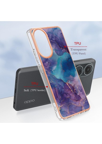 Oppo With 4g Tampon Tpu Silikon Darbeye Dayanıklı Mermer ile Uyumlu (Yurt Dışından) modelleri