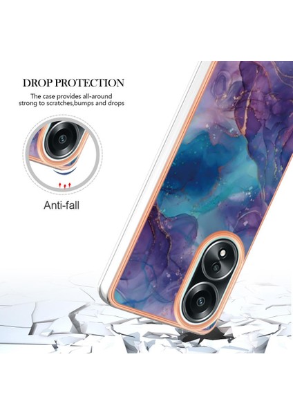 Oppo With 4g Tampon Tpu Silikon Darbeye Dayanıklı Mermer ile Uyumlu (Yurt Dışından) fırsatları