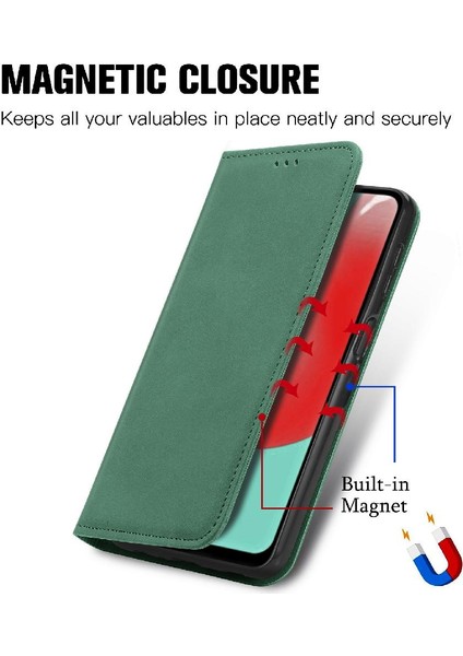 Samsung A32 5g Flip Kapak Cüzdan Darbeye Deri Kılıf Basit (Yurt Dışından) indirimleri