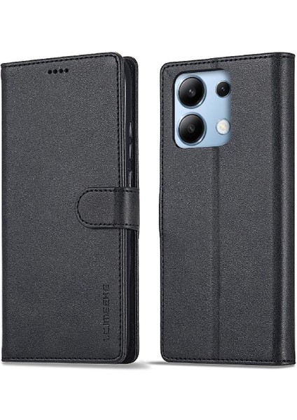 Xiaomi Redmi Not 13 Için Kılıf Pro 4g Buzağı Doku Yatay Çevir Deri (Yurt Dışından)