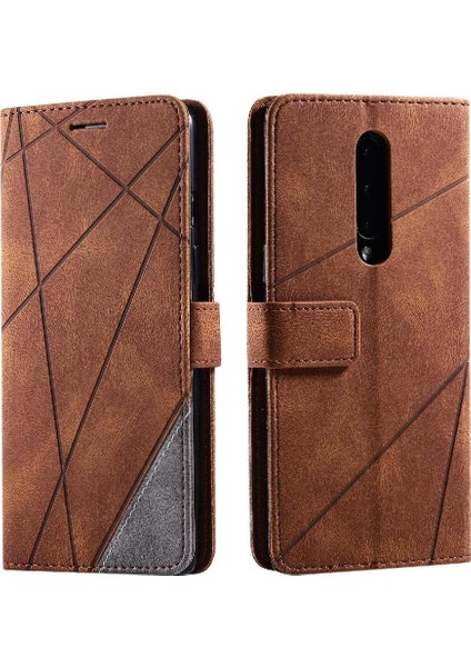 Oneplus 8 Için Kılıf Pu Deri Manyetik Cüzdan Flip Folio Kart Tutucu (Yurt Dışından)