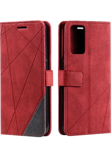 Oppo Oppo 6 5g Kart Tutucu Için Kılıf Kickstand Cüzdan Flip Folio Pu Deri (Yurt Dışından)