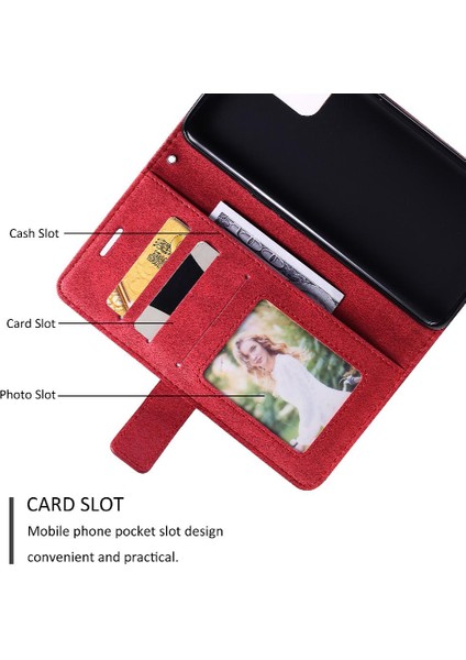 Oppo Oppo 6 5g Kart Tutucu Için Kılıf Kickstand Cüzdan Flip Folio Pu Deri (Yurt Dışından)