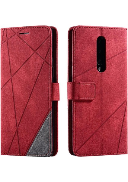 Oneplus 8 Için Kılıf Pu Deri Manyetik Cüzdan Flip Folio Kart Tutucu (Yurt Dışından)