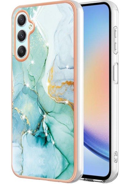 Samsung Galaxy A25 5g Mermer Desen Koruma Için Kılıf Ince Tpu Yumuşak (Yurt Dışından)