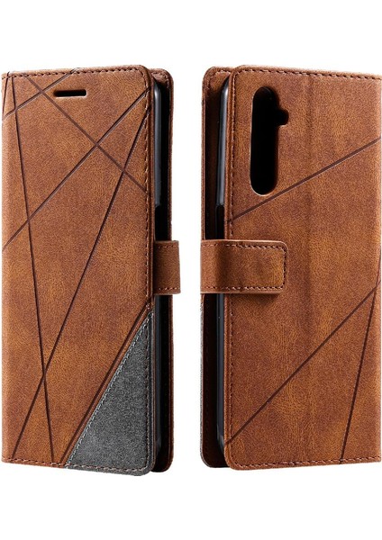 Realme 6 Kart Tutucu Için Kickstand Cüzdan Flip Folio Manyetik Pu (Yurt Dışından) indirimleri
