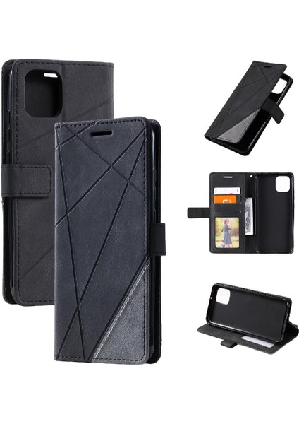 Samsung Galaxy A03 Için Kılıf Pu Deri Kart Tutucu Kickstand Cüzdan Flip (Yurt Dışından) modelleri