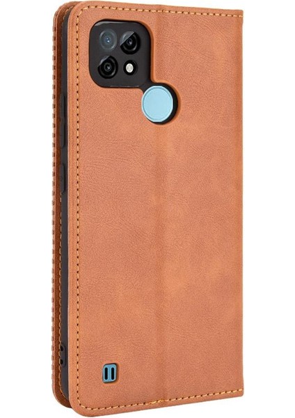 Realme C21 Manyetik Kapatma Cüzdan Pu Deri Için Kılıf (Yurt Dışından) fırsatları