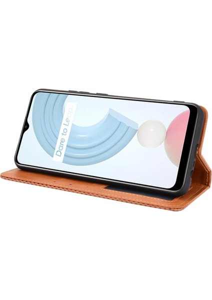 Realme C21 Manyetik Kapatma Cüzdan Pu Deri Için Kılıf (Yurt Dışından) indirimleri