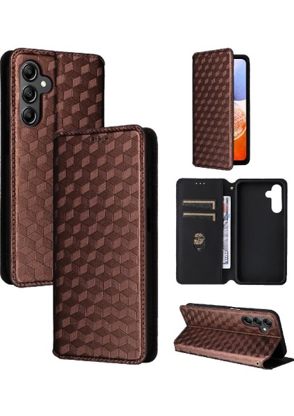 Samsung Galaxy A15 Için Kılıf 4g/5g Cüzdan Kart Yuvaları Tutucu Pu Deri (Yurt Dışından)