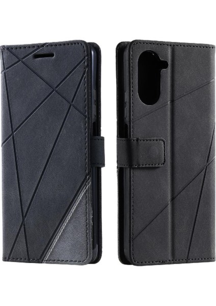 Realme 10 Pro 5g Pu Deri Manyetik Kart Tutucu Kickstand Cüzdan Için Kılıf (Yurt Dışından)