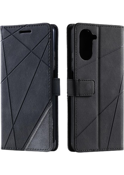 Realme 10 Pro 5g Pu Deri Manyetik Kart Tutucu Kickstand Cüzdan Için Kılıf (Yurt Dışından)