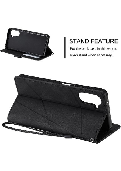 Realme 10 Pro 5g Pu Deri Manyetik Kart Tutucu Kickstand Cüzdan Için Kılıf (Yurt Dışından)