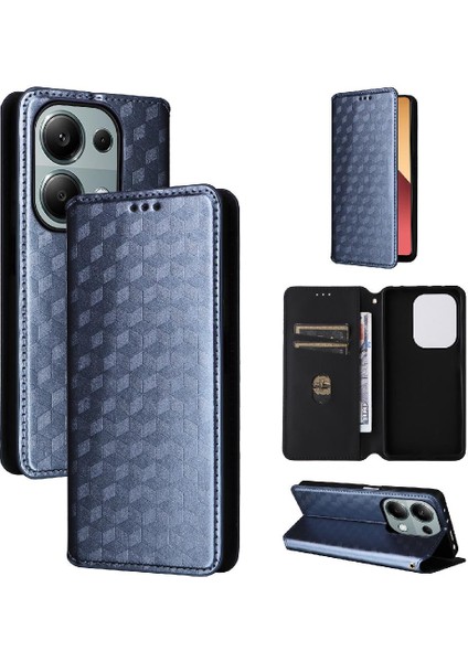 Xiaomi Redmi Için Not 13 Pro 4g Cüzdan Manyetik Kapatma 3D Desen (Yurt Dışından)