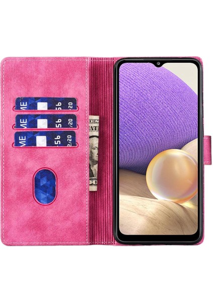Samsung Galaxy A32 5g Için Kılıf Tutucu Kapak Kabartmalı Sevimli Kedi Kart Durumda (Yurt Dışından) indirimleri