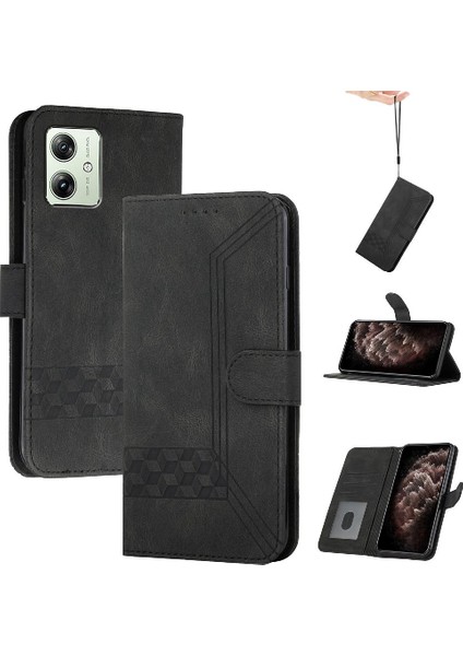 Kullanışlı Stand Pu ile Motorola Moto G54 5g Kasa Kartı Kapağı ile Uyumlu (Yurt Dışından)