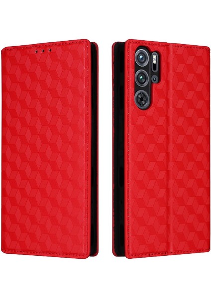 Nubia Kırmızı Sihirli 9 Pro Artı Kart Yuvaları Için Kılıf Tutucu Cüzdan Manyetik Pu (Yurt Dışından)
